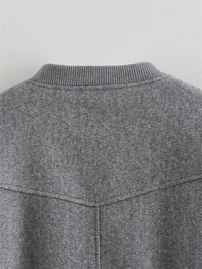 FARRUCCI Cropped Tweed Bomber Jacket — 2025