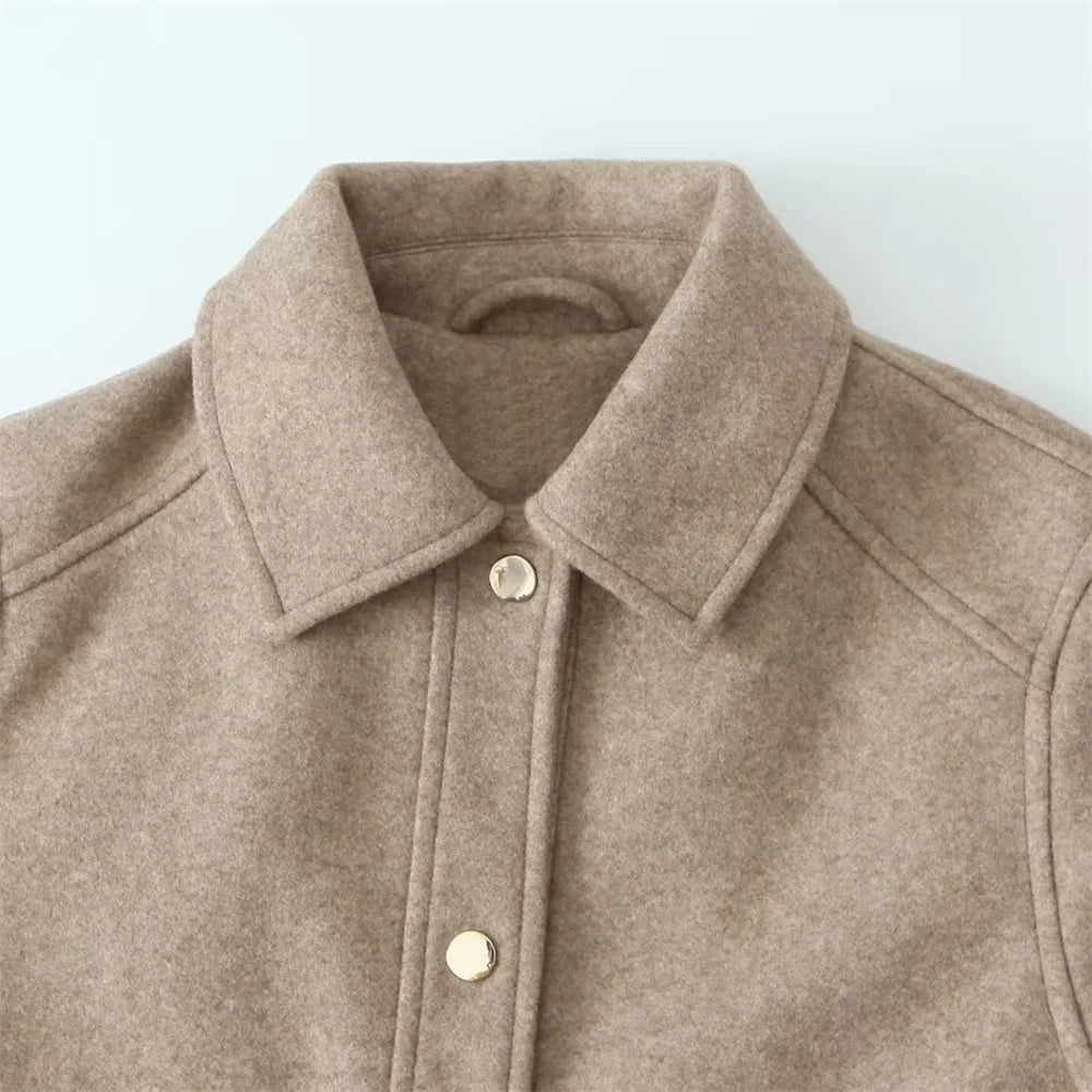 FARRUCCI Women’s Casual Polo Jacket — Autumn 2025