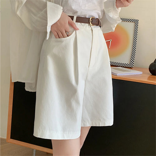 FARRUCCI Women’s High Waist Linen Cotton Cargo Shorts Summer 2025 | Luxury Old Money Casual Style