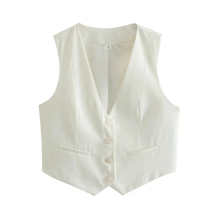 FARRUCCI Women’s Cropped Vest — Summer 2025