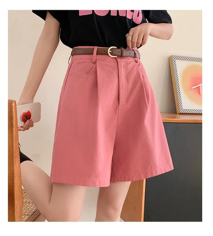 FARRUCCI Women’s High Waist Linen Cotton Cargo Shorts Summer 2025 | Luxury Old Money Casual Style
