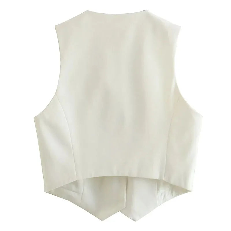 FARRUCCI Women’s Cropped Vest — Summer 2025