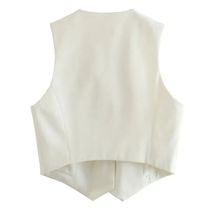 FARRUCCI Women’s Cropped Vest — Summer 2025