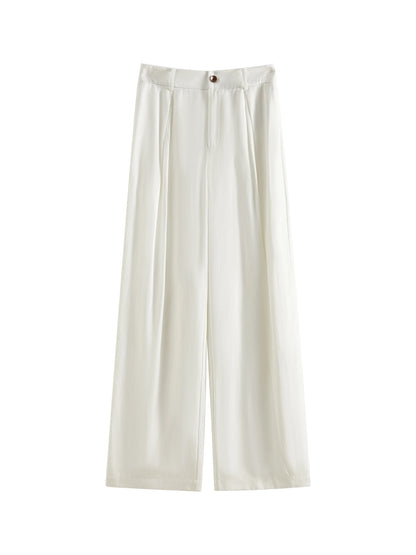 FARRUCCI Women’s Old Money Vintage Tailored Two-Piece Eco Linen Set Adjustable Waist Wide-Leg Pants Summer 2025 | From Boardroom to Brunch Luxury