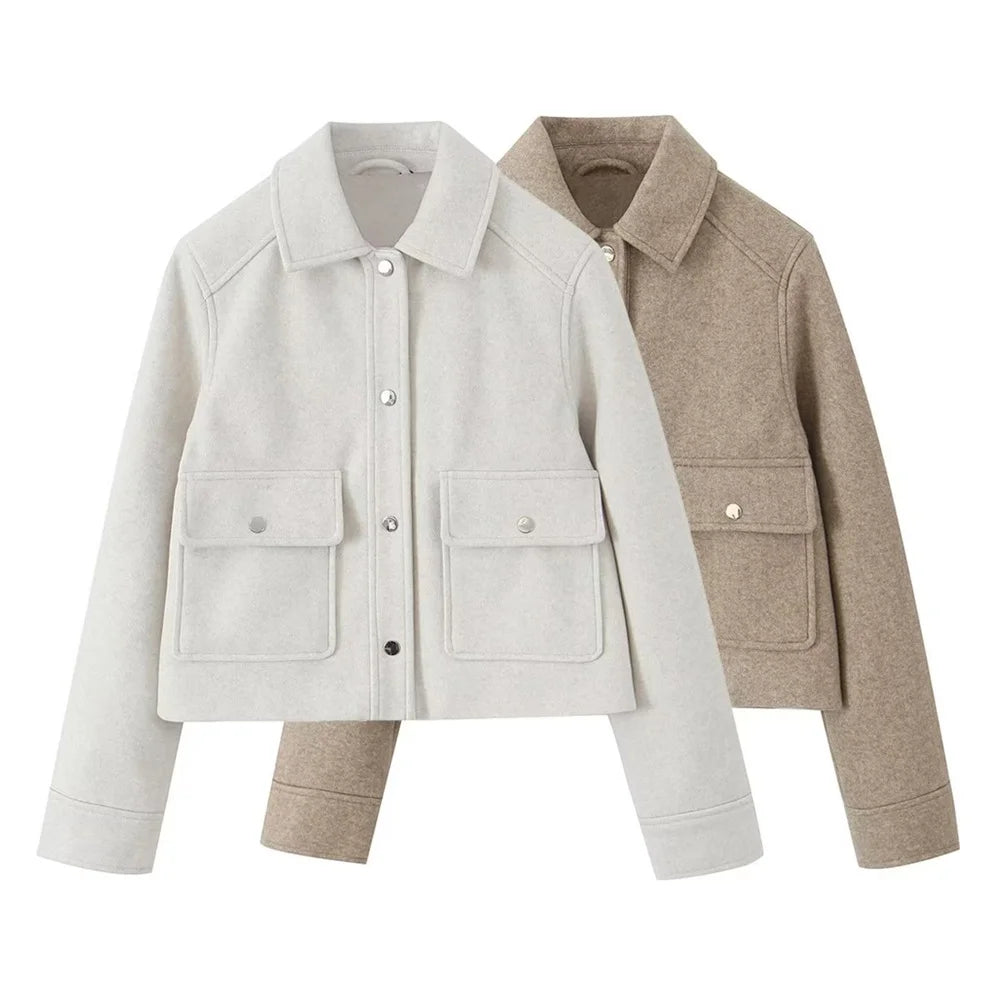 FARRUCCI Women’s Casual Polo Jacket — Autumn 2025