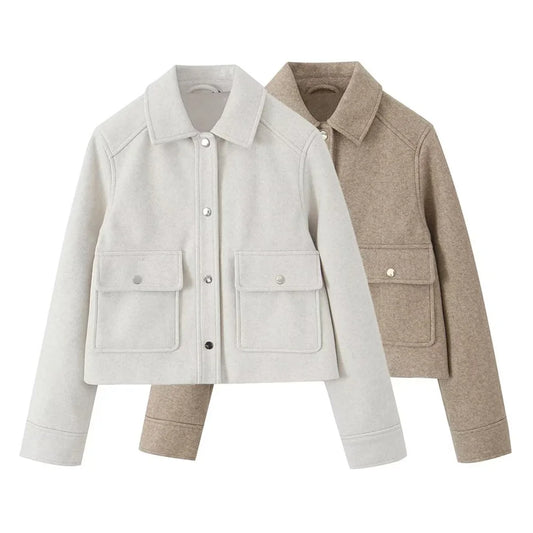 FARRUCCI Women’s Casual Polo Jacket — Autumn 2025