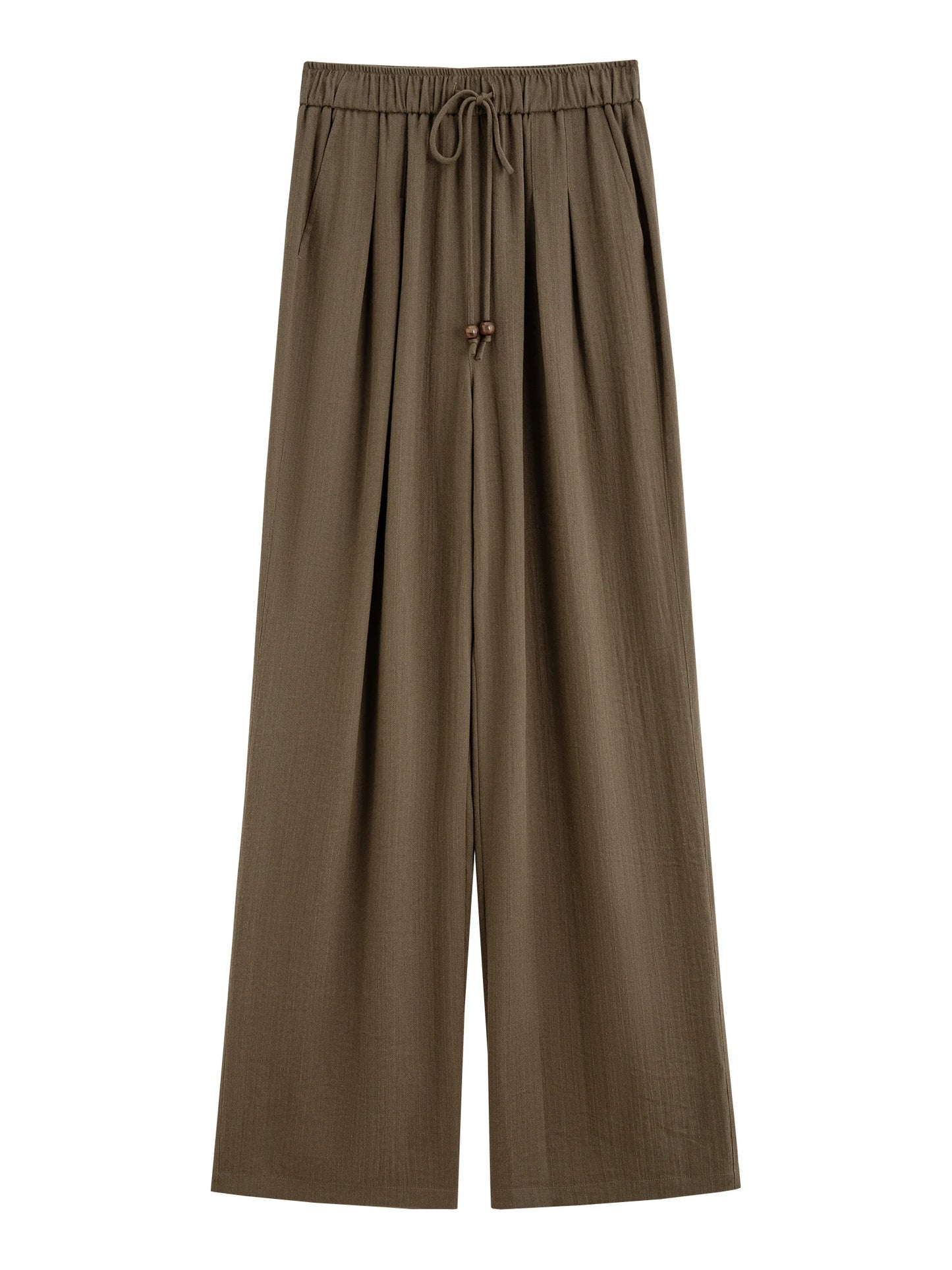 FARRUCCI Women’s Minimalist Linen High Waist Loose Trousers Summer 2025 | Luxury Old Money Casual Style