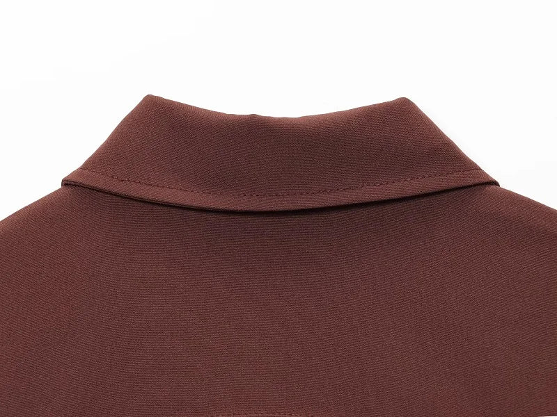 FARRUCCI Women’s Cropped Zipper Jacket | Varsity Style, Short Sleeve — 2025 Collection
