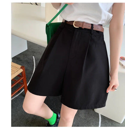 FARRUCCI Women’s High Waist Linen Cotton Cargo Shorts Summer 2025 | Luxury Old Money Casual Style