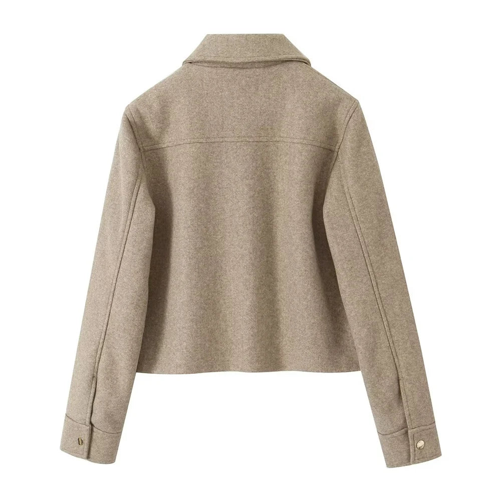 FARRUCCI Women’s Casual Polo Jacket — Autumn 2025