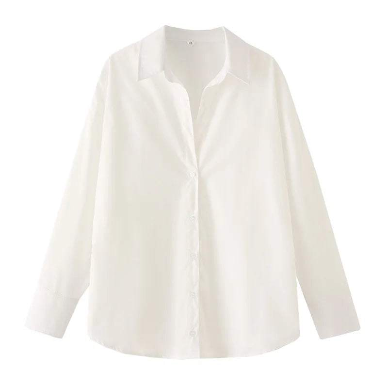 FARRUCCI Women’s Striped Long Sleeve Shirt | Oversized Casual Design — Summer 2025 Collection