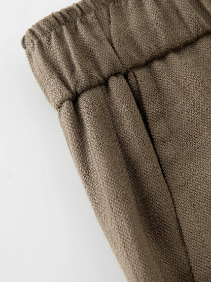FARRUCCI Women’s Minimalist Linen High Waist Loose Trousers Summer 2025 | Luxury Old Money Casual Style