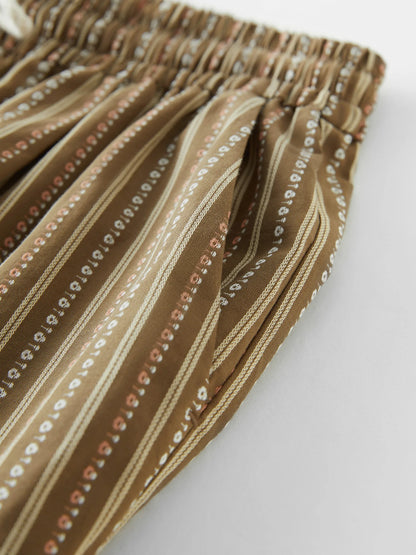 FARRUCCI Women’s Wide-Leg Striped Trousers — Summer 2025