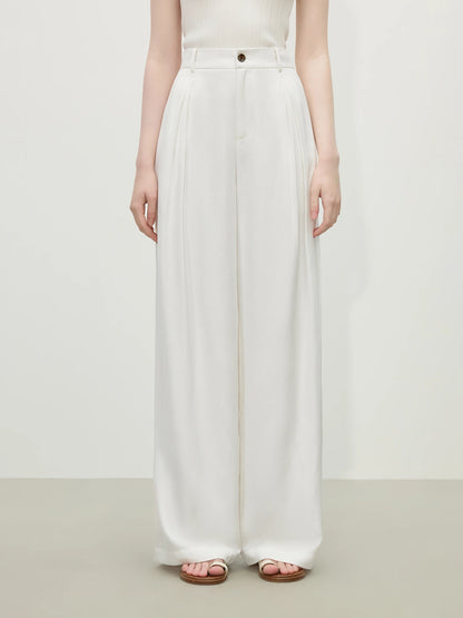 FARRUCCI Women’s Old Money Vintage Tailored Two-Piece Eco Linen Set Adjustable Waist Wide-Leg Pants Summer 2025 | From Boardroom to Brunch Luxury