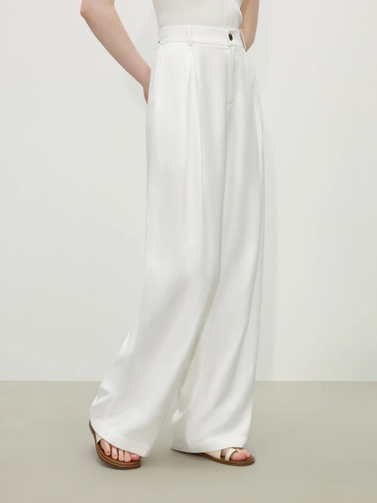 FARRUCCI Women’s Old Money Vintage Tailored Two-Piece Eco Linen Set Adjustable Waist Wide-Leg Pants Summer 2025 | From Boardroom to Brunch Luxury