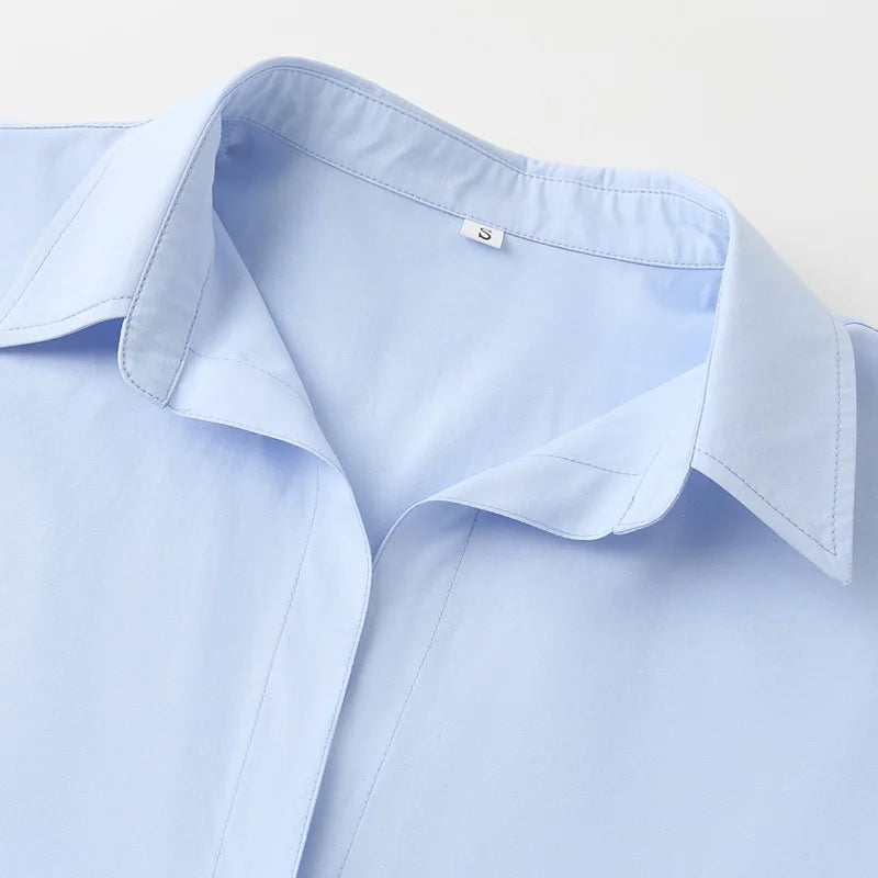 FARRUCCI Women’s Striped Long Sleeve Shirt | Oversized Casual Design — Summer 2025 Collection