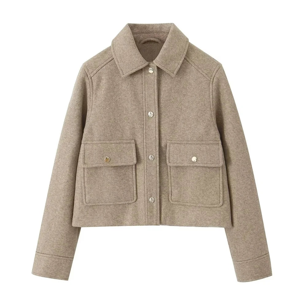 FARRUCCI Women’s Casual Polo Jacket — Autumn 2025