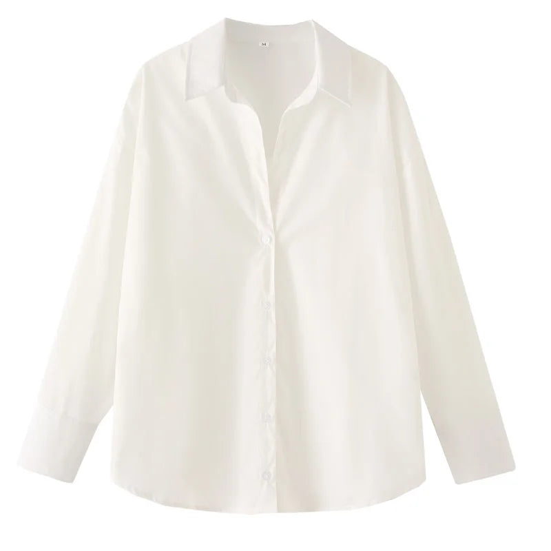 FARRUCCI Women’s Striped Long Sleeve Shirt | Oversized Casual Design — Summer 2025 Collection