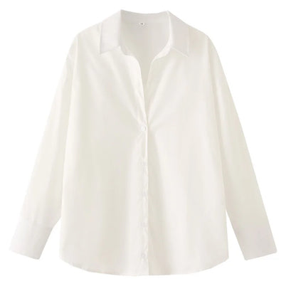 FARRUCCI Women’s Striped Long Sleeve Shirt | Oversized Casual Design — Summer 2025 Collection