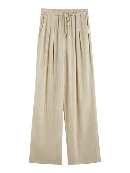 FARRUCCI Women’s Minimalist Linen High Waist Loose Trousers Summer 2025 | Luxury Old Money Casual Style