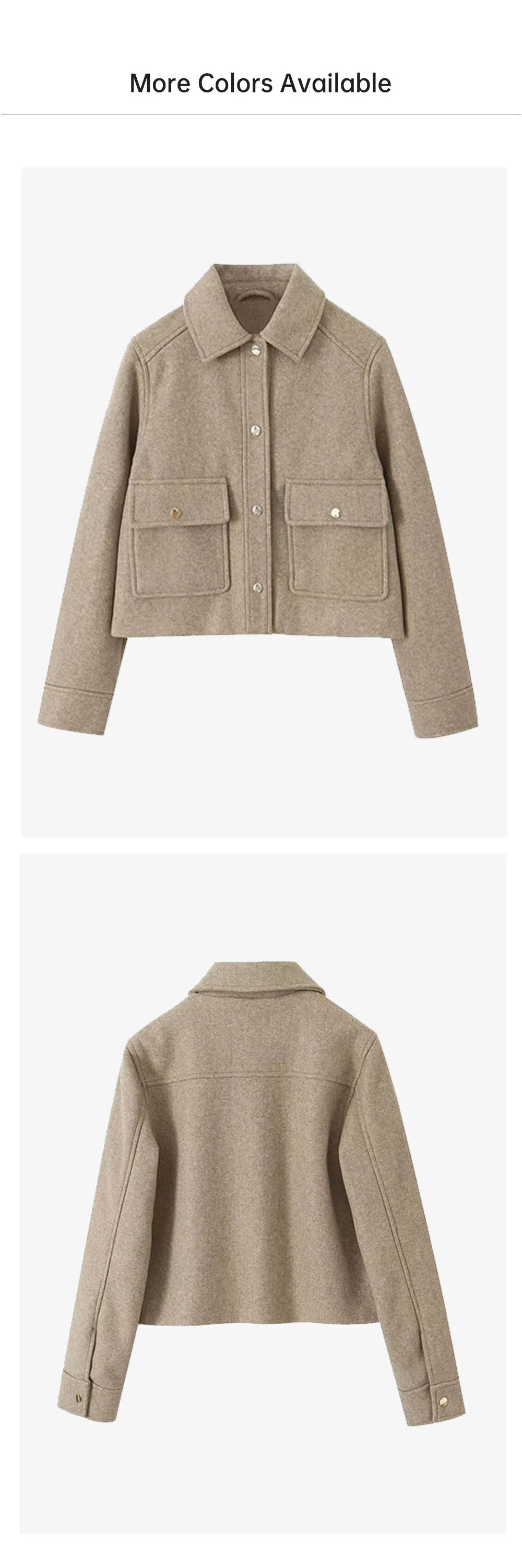 FARRUCCI Women’s Casual Polo Jacket — Autumn 2025