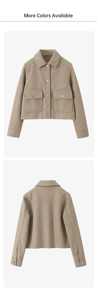 FARRUCCI Women’s Casual Polo Jacket — Autumn 2025