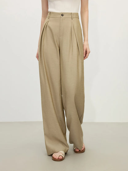 FARRUCCI Women’s Old Money Vintage Tailored Two-Piece Eco Linen Set Adjustable Waist Wide-Leg Pants Summer 2025 | From Boardroom to Brunch Luxury