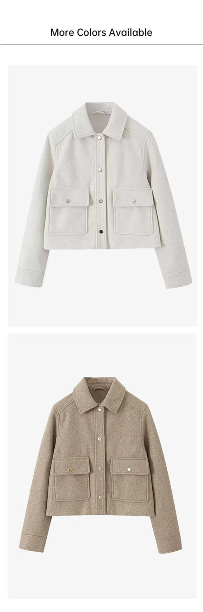 FARRUCCI Women’s Casual Polo Jacket — Autumn 2025