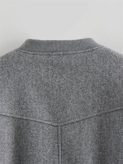 FARRUCCI Cropped Tweed Bomber Jacket — 2025