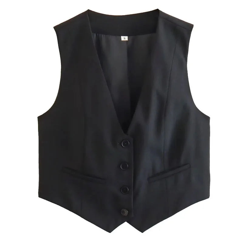 FARRUCCI Women’s Cropped Vest — Summer 2025