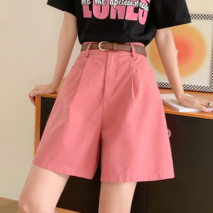 FARRUCCI Women’s High Waist Linen Cotton Cargo Shorts Summer 2025 | Luxury Old Money Casual Style