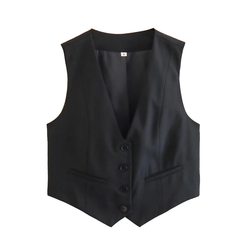 FARRUCCI Women’s Cropped Vest — Summer 2025