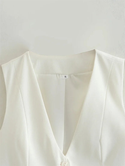 FARRUCCI Women’s Cropped Vest — Summer 2025