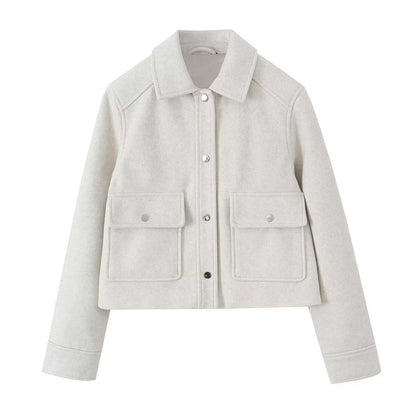 FARRUCCI Women’s Casual Polo Jacket — Autumn 2025