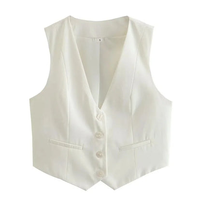 FARRUCCI Women’s Cropped Vest — Summer 2025