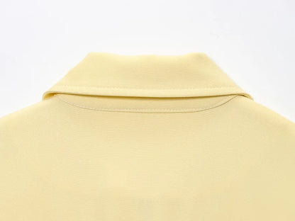 FARRUCCI Women’s Cropped Zipper Jacket | Varsity Style, Short Sleeve — 2025 Collection
