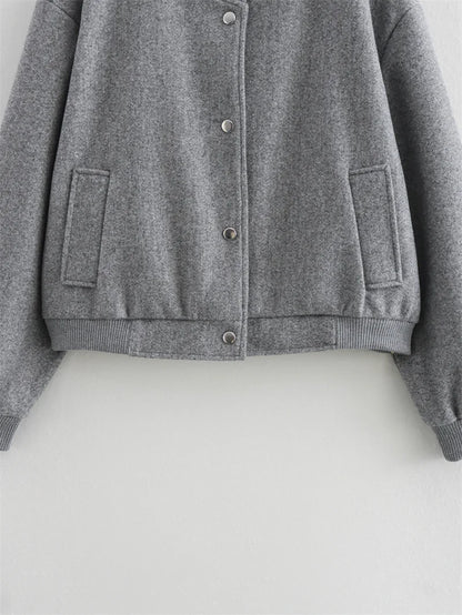 FARRUCCI Cropped Tweed Bomber Jacket — 2025