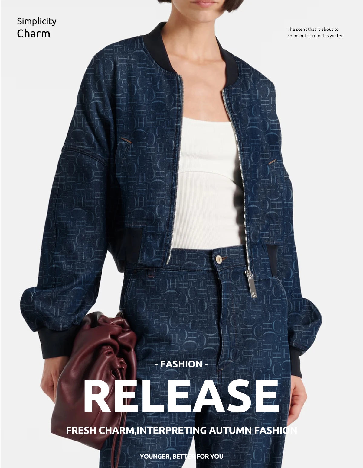 FARRUCCI Women’s Denim Jacket — Spring 2025