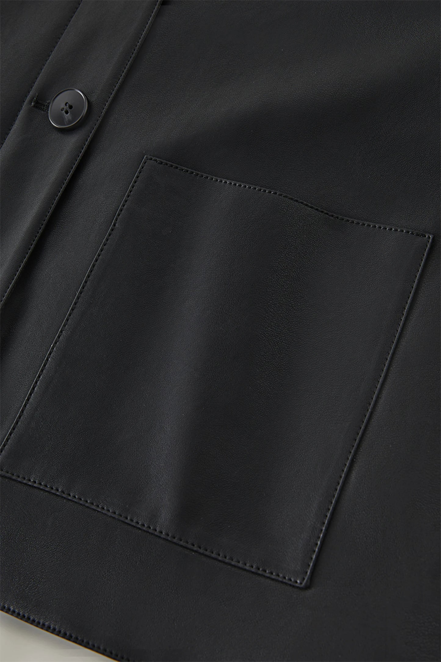 FARRUCCI Women’s Retro Single-Breasted PU Leather Jacket Short Spring 2025 | Luxury Versatile Casual